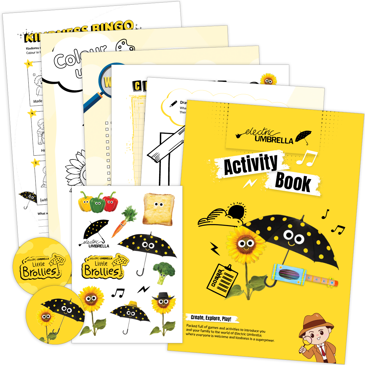 Electric Umbrella's Kids' Club Activity Pack